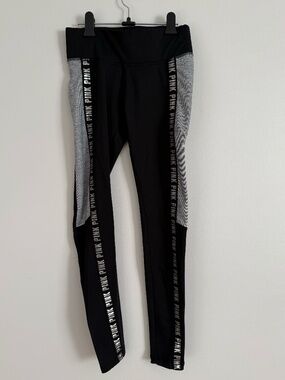 Victoria's Secret PINK Cropped Black Leggings | Mid-Rise | Size XS